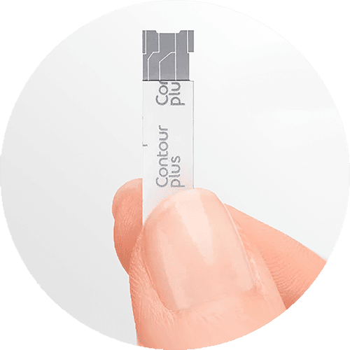 Tampilan close-up strip CONTOUR®PLUS